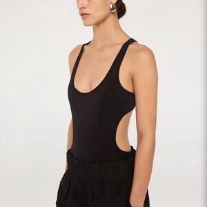 Black Cutout bodysuit NWT